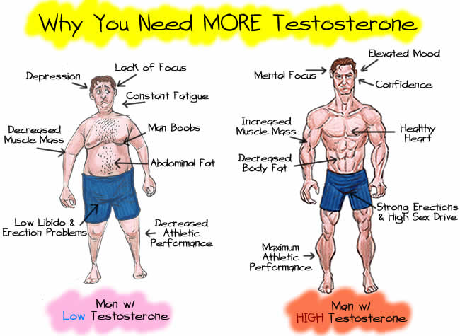 tecken på testosteronbrist
