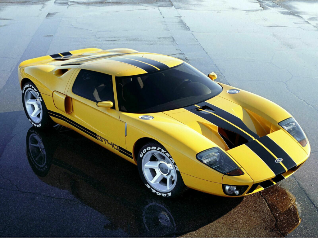 Ford GT gul svart