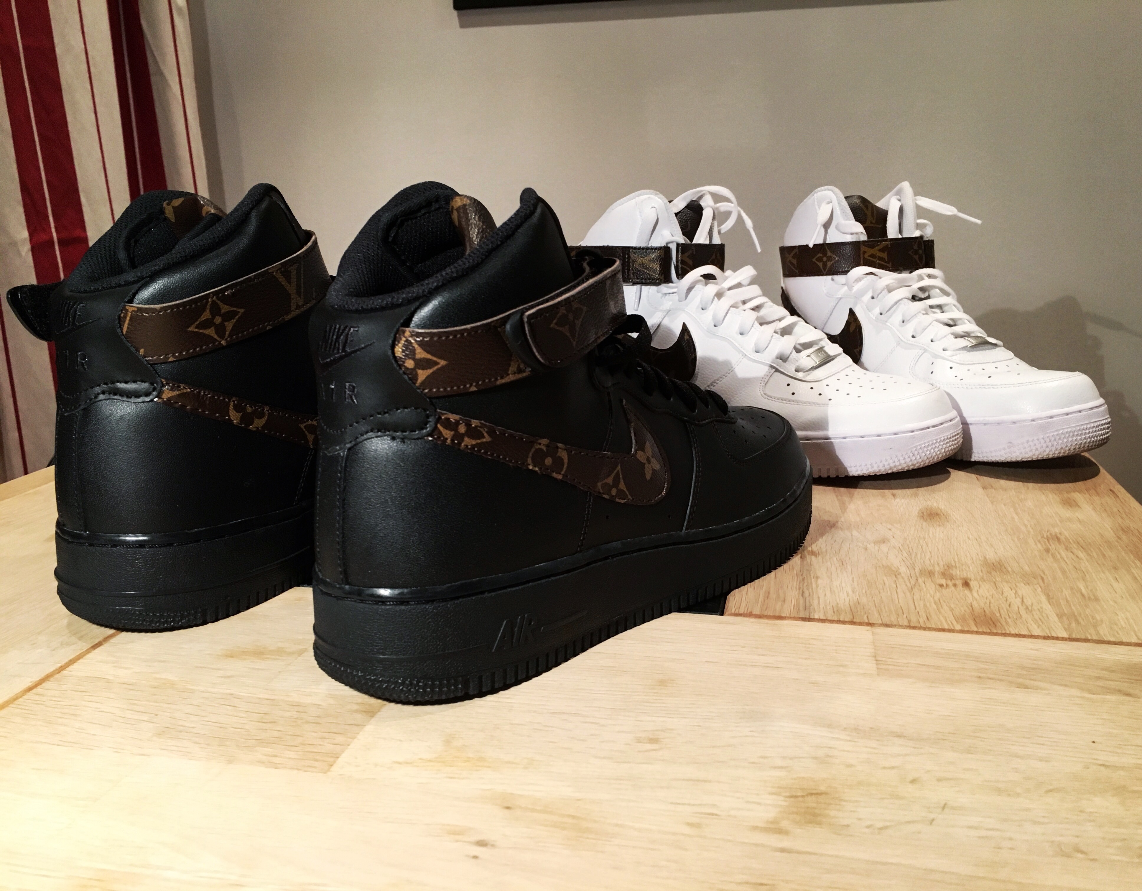Pimp My Shoes : Nike Air Force 1 High 07 x Louis Vuitton by @Cobbler´s – Black Edition – Sir ...