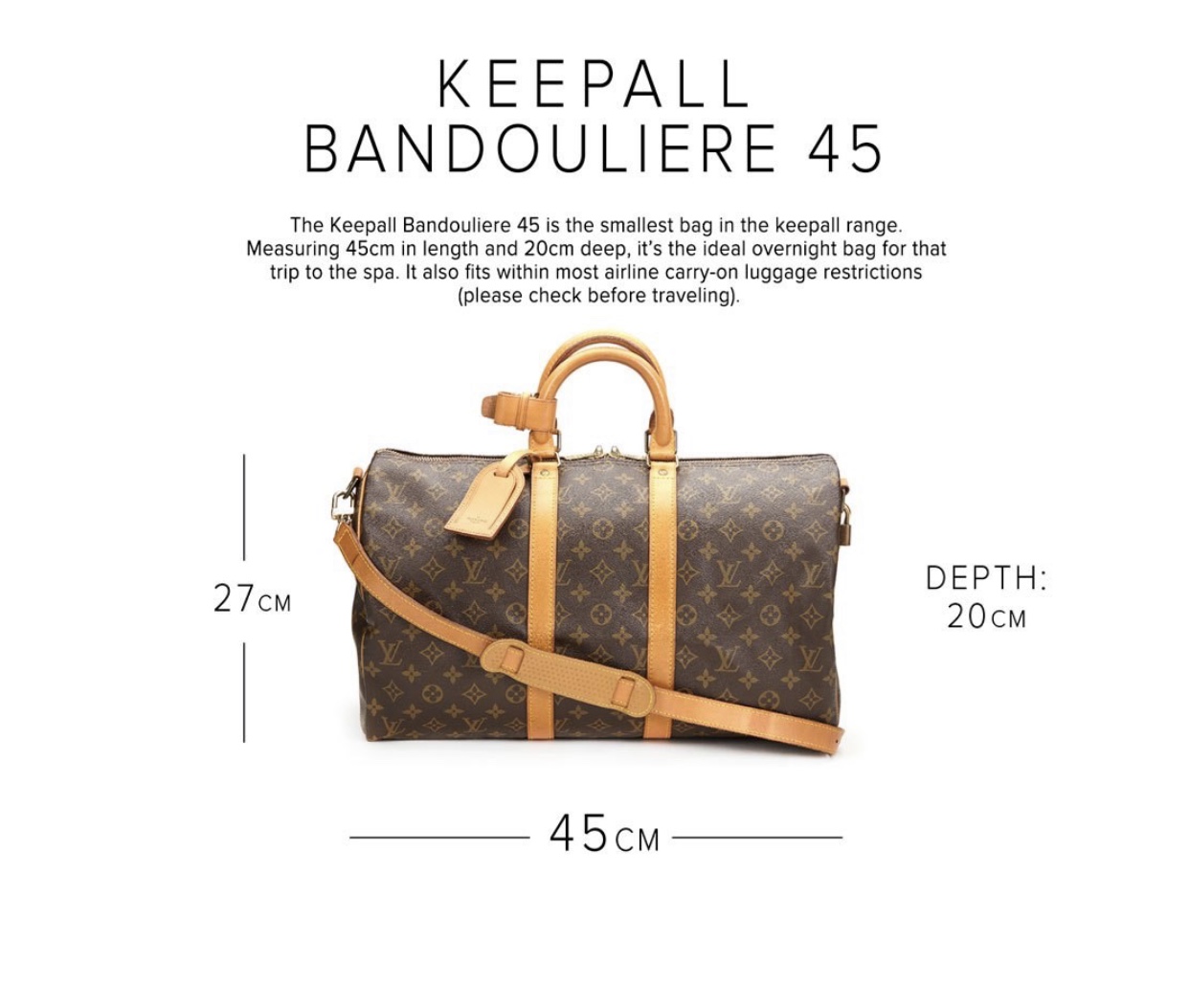 Louis Vuitton Keepall Size | The Art Mike