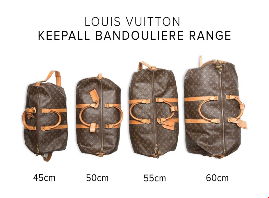 Louis Vuitton Keepall SIZE COMPARISON (Monogram Eclipse 45 vs 55